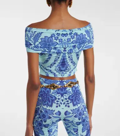 Etro Printed jersey crop top | Thumbnail 4 Etro Printed jersey crop top | Thumbnail 4