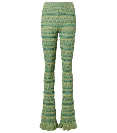 Etro Crochet cotton flared pants | Thumbnail 1