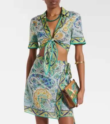 Etro Floral cotton crop top | Thumbnail 2 Etro Floral cotton crop top | Thumbnail 2