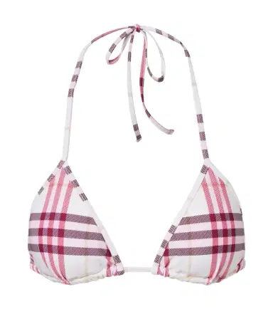 Burberry Check bikini top | Thumbnail 1 Burberry Check bikini top | Thumbnail 1