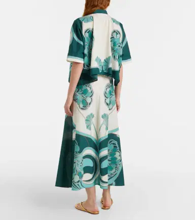 La DoubleJ Sarong floral cotton muslin wrap skirt | Thumbnail 2