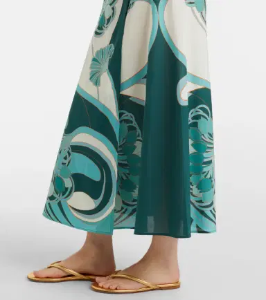 La DoubleJ Sarong floral cotton muslin wrap skirt | Thumbnail 5