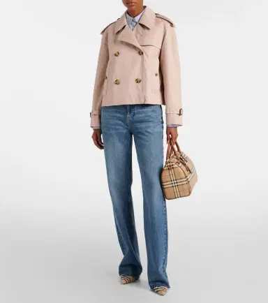 Burberry Cropped cotton gabardine trench coat | Thumbnail 5 Burberry Cropped cotton gabardine trench coat | Thumbnail 5