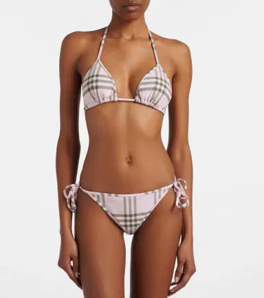 Burberry Check bikini top | Thumbnail 4 Burberry Check bikini top | Thumbnail 4