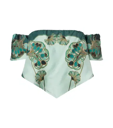 La DoubleJ Sand Dollar printed silk top | Thumbnail 1