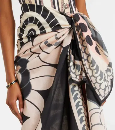La DoubleJ Printed cotton beach cover-up | Thumbnail 3