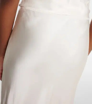Rixo Matilde lace-trimmed satin slip skirt | Thumbnail 5 Rixo Matilde lace-trimmed satin slip skirt | Thumbnail 5