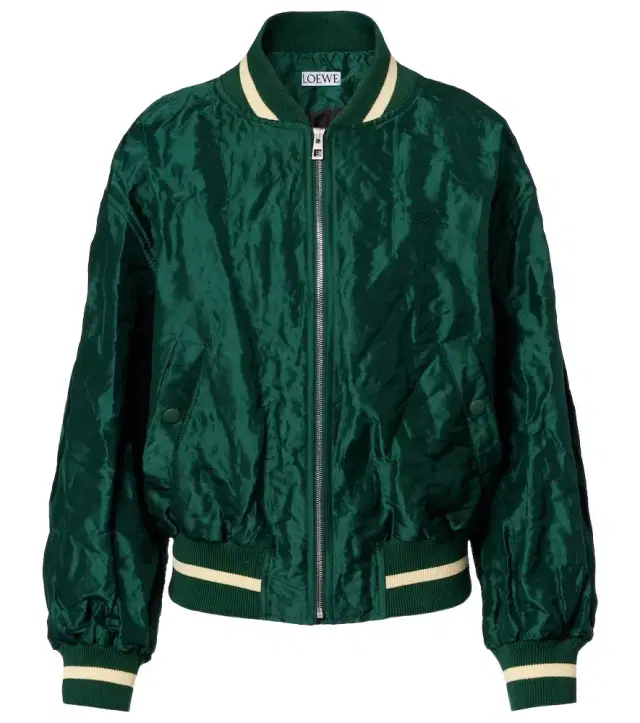 Double L taffeta bomber jacket