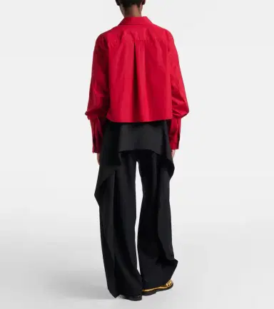 Loewe Draped wool wide-leg pants | Thumbnail 3