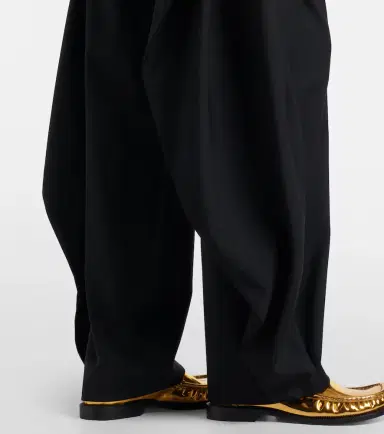 Loewe Draped wool wide-leg pants | Thumbnail 4