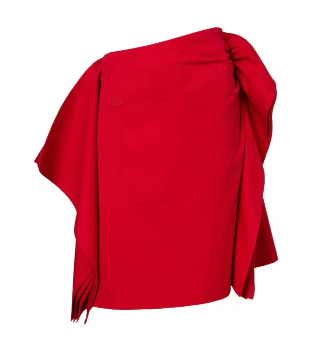 Cotton and silk gabardine miniskirt