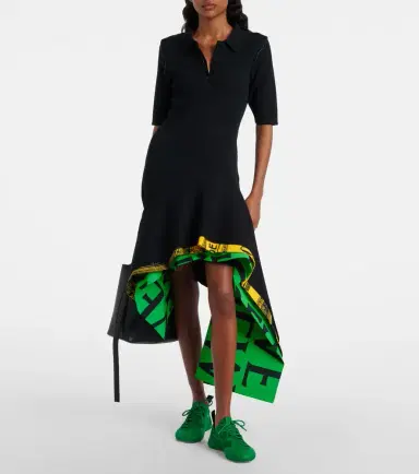 Loewe Asymmetric midi dress | Thumbnail 4