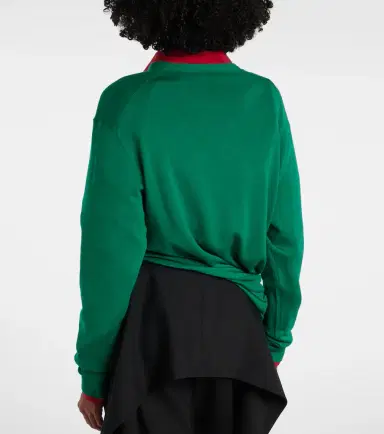 Loewe Double L asymmetric wool sweater | Thumbnail 3 Loewe Double L asymmetric wool sweater | Thumbnail 3