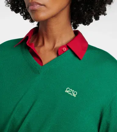 Loewe Double L asymmetric wool sweater | Thumbnail 4 Loewe Double L asymmetric wool sweater | Thumbnail 4