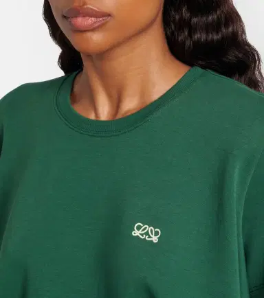 Loewe Asymmetric cotton-blend top | Thumbnail 6
