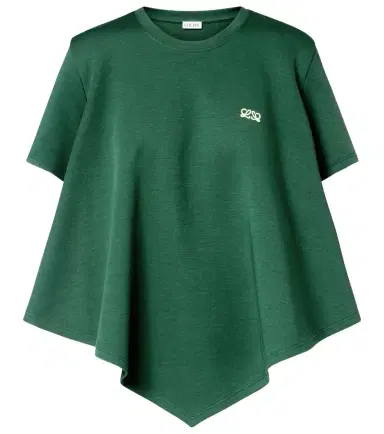 Loewe Asymmetric cotton-blend top | Thumbnail 1