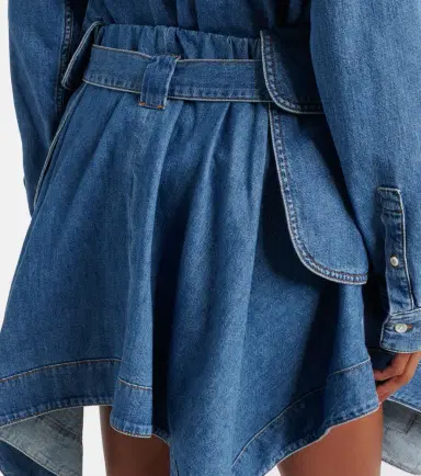 Loewe Double L belted denim miniskirt | Thumbnail 3 Loewe Double L belted denim miniskirt | Thumbnail 3