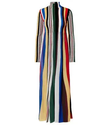 Loewe Ribbed-knit striped maxi dress | Thumbnail 1 Loewe Ribbed-knit striped maxi dress | Thumbnail 1