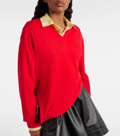 Loewe Double L asymmetric wool sweater | Thumbnail 2