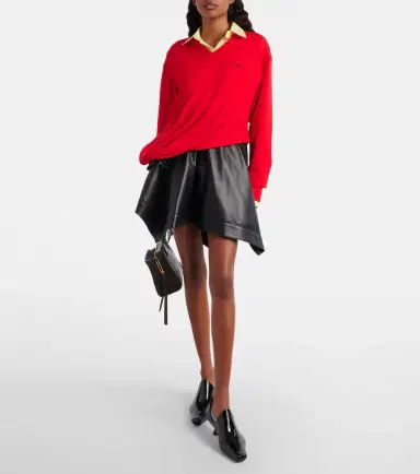 Loewe Double L asymmetric wool sweater | Thumbnail 4