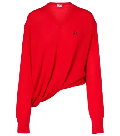 Loewe Double L asymmetric wool sweater | Thumbnail 1