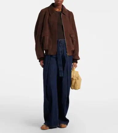 Loewe Suede blouson jacket | Thumbnail 4