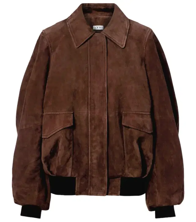 Suede blouson jacket