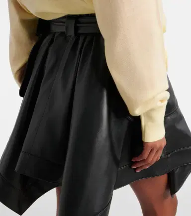 Loewe Double L belted leather miniskirt | Thumbnail 4 Loewe Double L belted leather miniskirt | Thumbnail 4