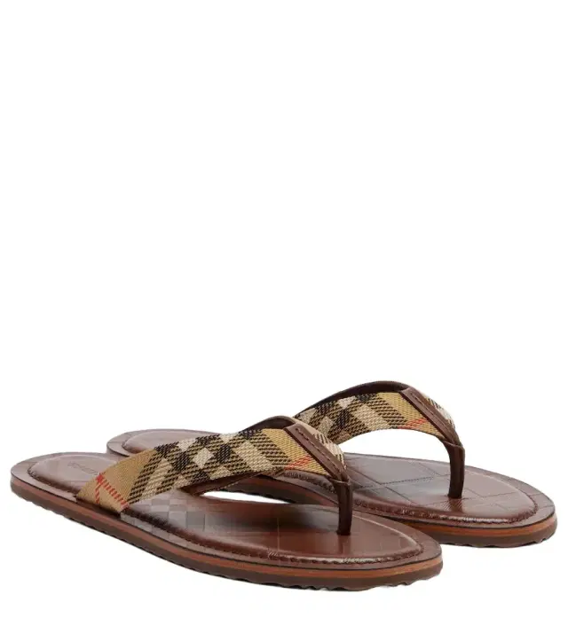 Pavilion Buberry Check thong sandals