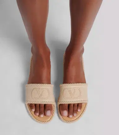 Valentino Garavani VLogo Torchon slides | Thumbnail 6
