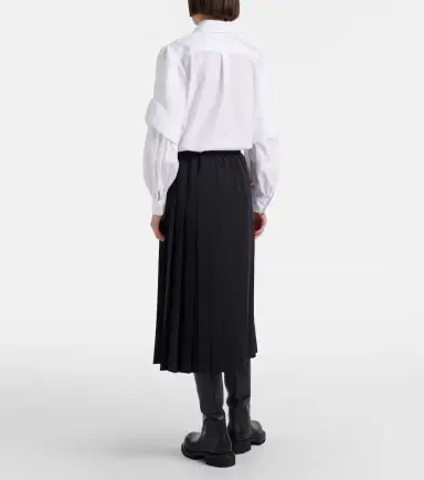 Junya Watanabe Pleated midi skirt | Thumbnail 4 Junya Watanabe Pleated midi skirt | Thumbnail 4