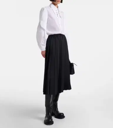 Junya Watanabe Pleated midi skirt | Thumbnail 5 Junya Watanabe Pleated midi skirt | Thumbnail 5