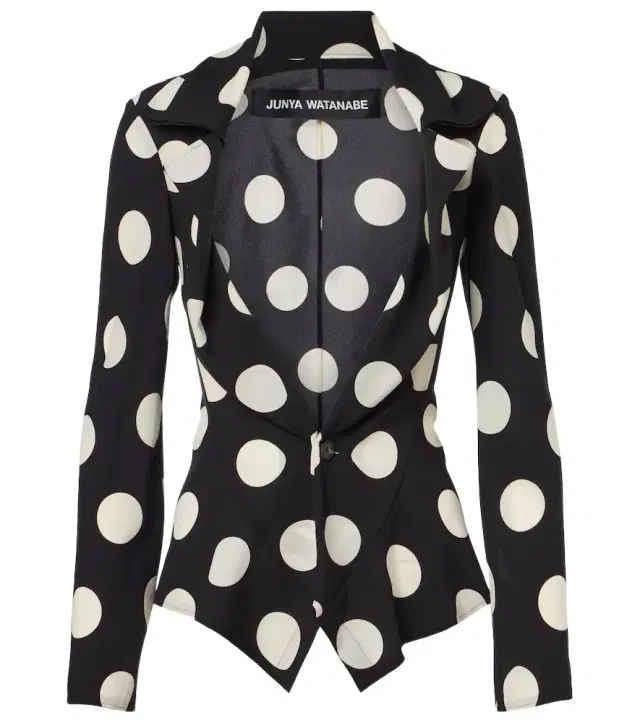 Junya Watanabe Polka-dot georgette blazer