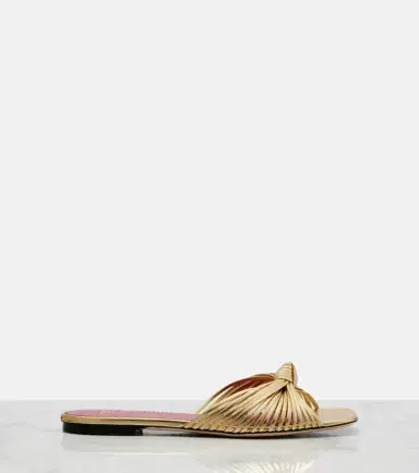 Valentino Garavani Annet metallic leather slides | Thumbnail 2