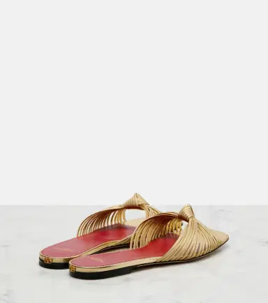 Valentino Garavani Annet metallic leather slides | Thumbnail 3