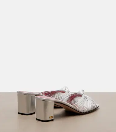 Valentino Garavani Annet metallic leather sandals | Thumbnail 2