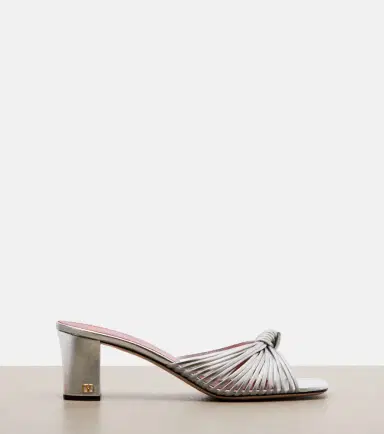 Valentino Garavani Annet metallic leather sandals | Thumbnail 4