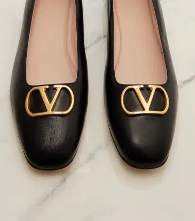 Valentino Garavani VLogo leather ballet flats | Thumbnail 2