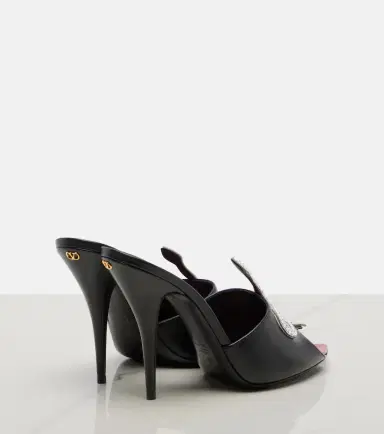 Valentino Garavani Caur Vipère embellished leather mules | Thumbnail 3