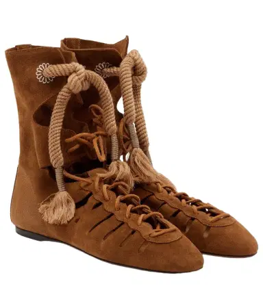 Isabel Marant Liade suede lace-up ankle boots | Thumbnail 1 Isabel Marant Liade suede lace-up ankle boots | Thumbnail 1