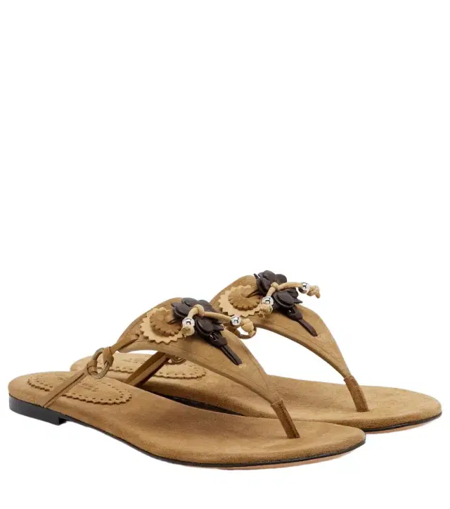 Isabel Marant Elato suede thong sandals