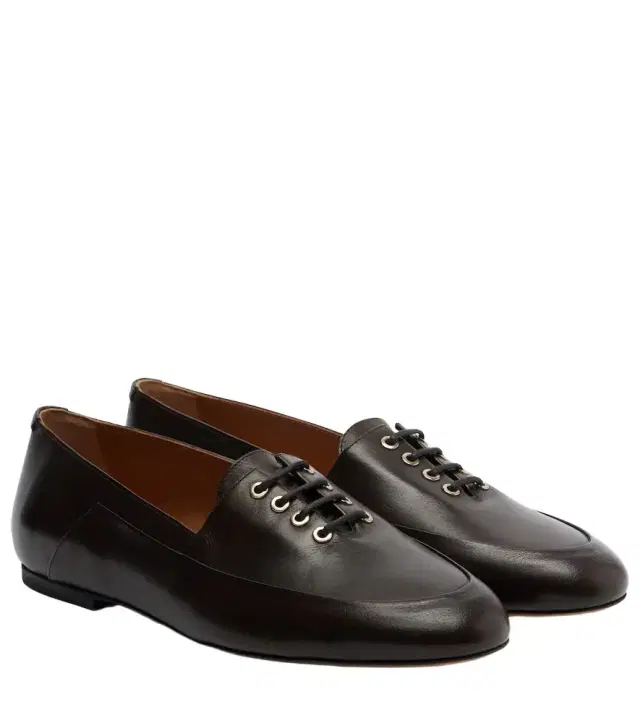 Jil Sander Leather lace-up loafers