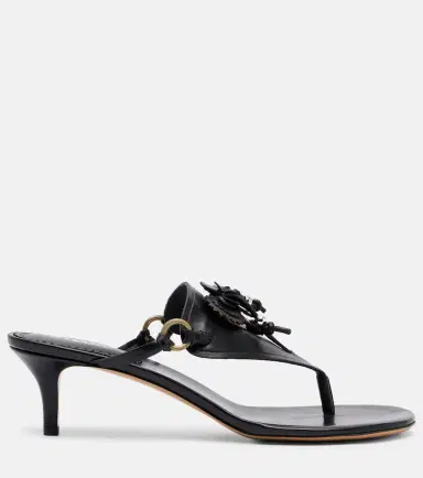 Isabel Marant Ekyne embellished leather thong sandals | Thumbnail 2