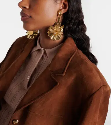 Miu Miu Floral crystal-embellished drop earrings | Thumbnail 5