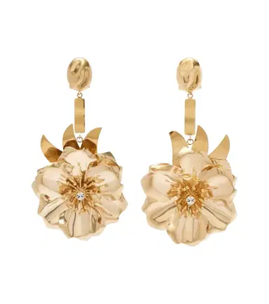 Miu Miu Floral crystal-embellished drop earrings | Thumbnail 1