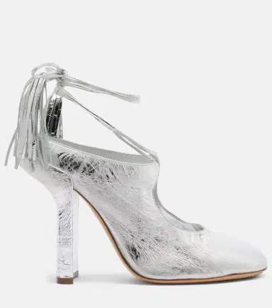 Dries Van Noten Metallic leather mules | Thumbnail 2 Dries Van Noten Metallic leather mules | Thumbnail 2