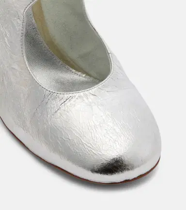 Dries Van Noten Metallic leather mules | Thumbnail 3 Dries Van Noten Metallic leather mules | Thumbnail 3