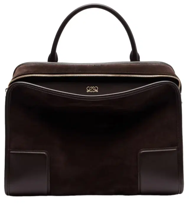 Amazona 180 Large suede top-handle bag
