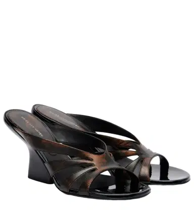 Dries Van Noten Distressed leather mules | Thumbnail 1
