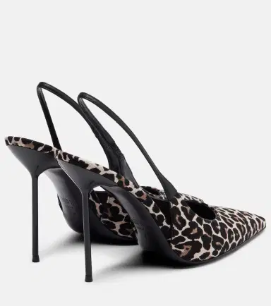 Paris Texas Lidia leopard-print canvas slingback pumps | Thumbnail 2 Paris Texas Lidia leopard-print canvas slingback pumps | Thumbnail 2